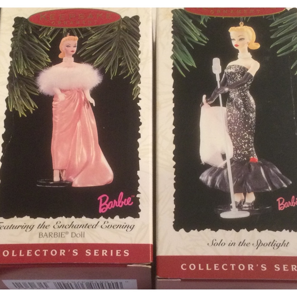Vintage Barbie Collector's Series Dolls Ornaments